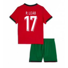 Portugal Rafael Leao #17 Heimtrikot EM 2024 Kurzarm (+ kurze hosen)